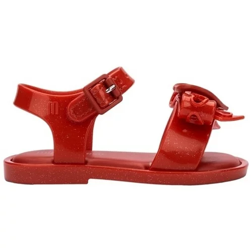 Melissa Sandali & Odprti čevlji MINI Mar Baby Sandal Hot - Glitter Red Zelena