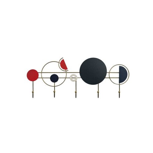 Wallxpert metalna zidna kuka multicolor lydia Slike