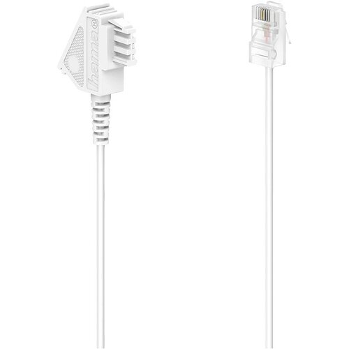 Hama dsl priključni kabel [1x moški konektor tae-f - 1x RJ45 vtič 8p2c] 6 m bela, (20411057) Cene