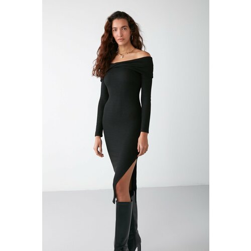 GRIMELANGE Dress - Black - Bodycon Slike