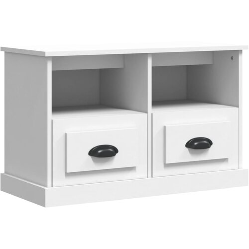 Maison Chic TV omarica - TV stojalo - Televizijska omarica bela 80x35x50 cm inženirski les, (21698789) Cene