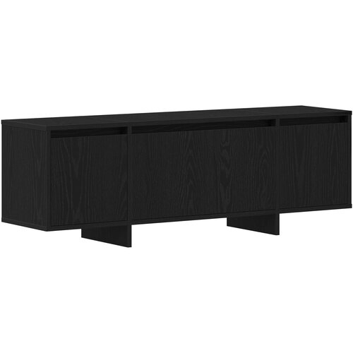 VidaXL TV omarica Črna Oreh 120x30x40,5 cm iz inženirskega lesa, (22012254) Slike
