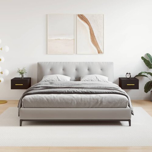 vidaXL Zidni noćni ormarići 2 kom Crna 35 x 35 x 20 cm Cijene