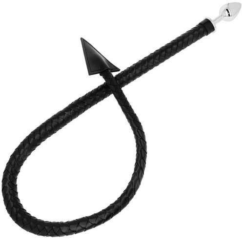 Ohmama Fetish Devil's Tail Leather & Metal Butt Plug 7cm Cene