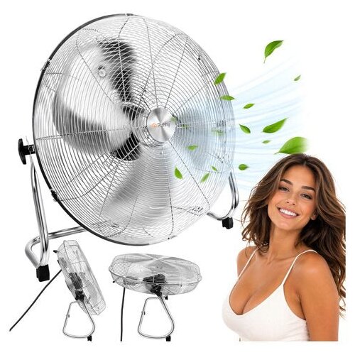 Ruhhy Podni Ventilator 50 cm 130W Metalni &ndash; Industrijski Ventilator s 3 Brzine Cene