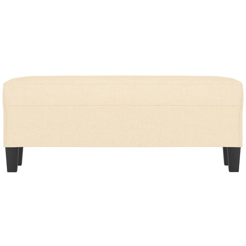 Klupa krem 100 x 35 x 41 cm od tkanine Slike