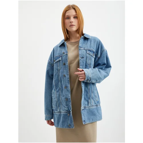 Only Blue Oversize Denim Jacket Raven - Women