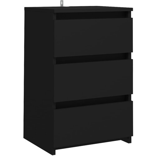 Maison Chic Nočna omarica - Nočna miza črna 40x35x62,5 cm konstruiran les, (21689622) Slike