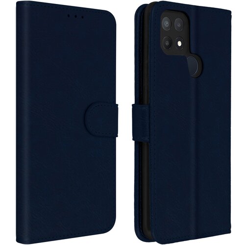 AVIZAR Folio Case Oppo A15 z držalom za kartico - modra, (20616079) Cene