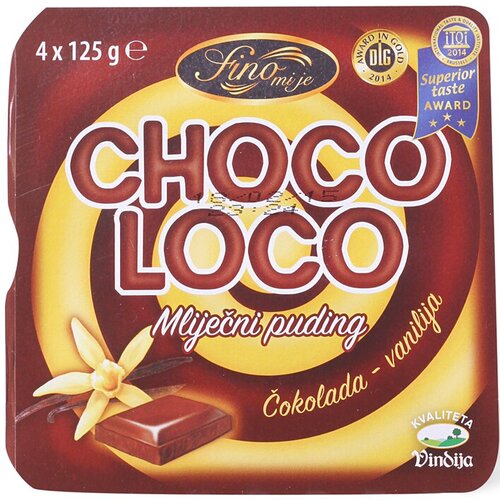 Nepoznato Puding VINDIJA Choco loco 4x125g Cene