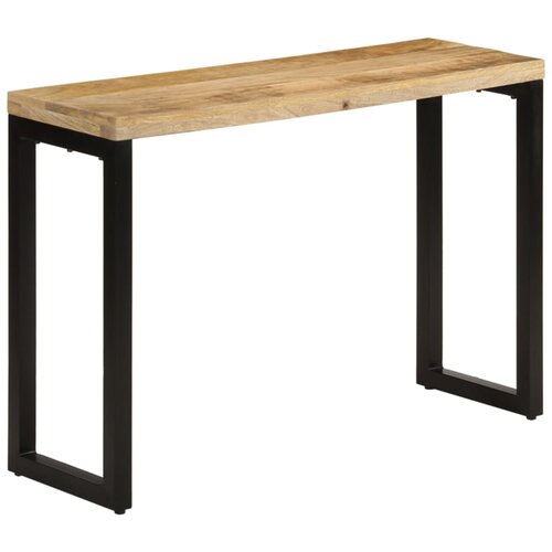 VidaXL Konzolna mizica 110x35x76 cm trden neobdelan mangov les Slike