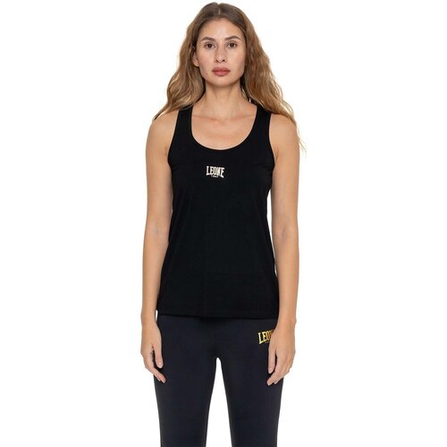 Leone 1947 Majice brez rokavov Woman Tank Active Gold Črna Cene