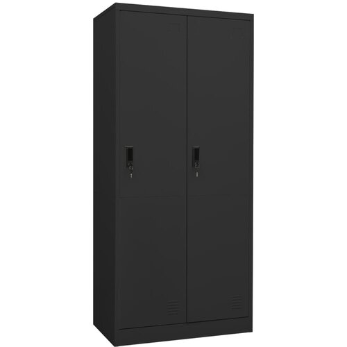 VidaXL Garderobna omara antracitna 80x50x180 cm jeklo Slike