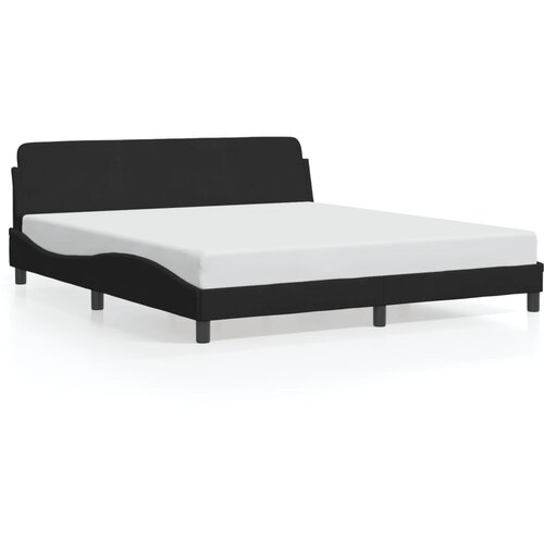 VidaXL Okvir za krevet Dover crni 183x213 cm od umjetne kože - Crna 183 x 213 cm Slike