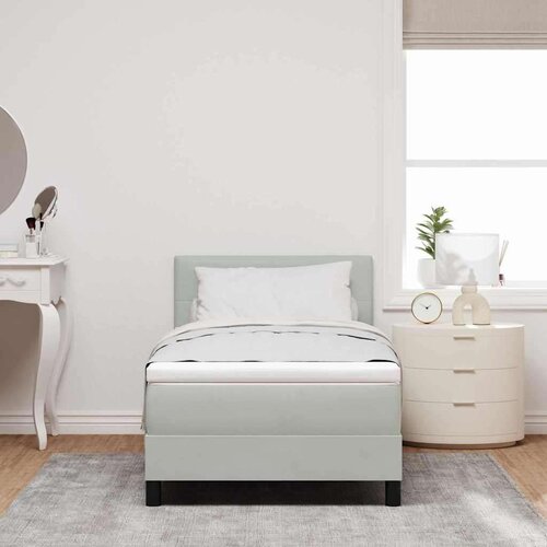 VidaXL spring krevet Svjetlosiva 80 x 200 cm Bar&amp;scaron;un Slike