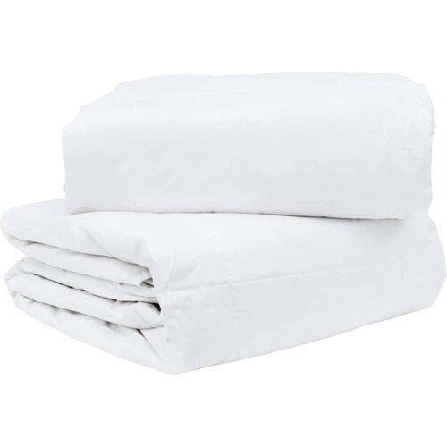  2-u-1 Punionica Bijelo 240 x 260 cm Perje Slike