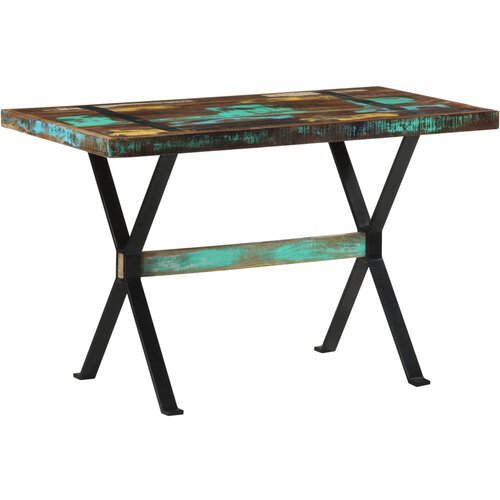  Blagovaonski stol 120 x 60 x 76 cm od masivnog obnovljenog drva Slike