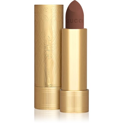 Gucci Beauty Rouge &amp;agrave; L&amp;egrave;vres Matte Lipstick matirajoča &amp;scaron;minka odtenek 123 Auroral Amber 3.5 g Slike