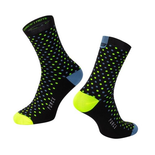 Force čarape mote, crno-plavo-fluo l-xl/42-46 ( 90085822 ) Cene