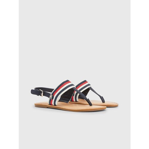 Tommy Hilfiger Dark blue Leather Pattern Sandals Tommy Hilfige - Ladies Slike
