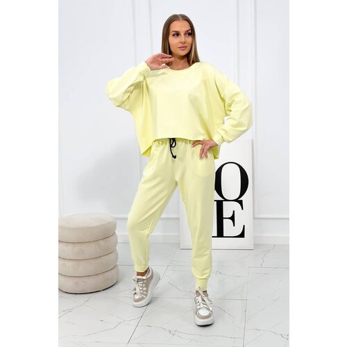 Kesi Set 2 Piece Sweatshirt + Trousers Yellow Slike