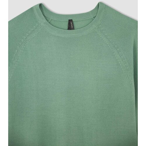 Defacto Relax Fit Crew Neck Cashmere Textured Extra Soft Sweater Cene