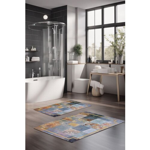  CT-5004 multicolor bathmat set (2 pieces) Cene
