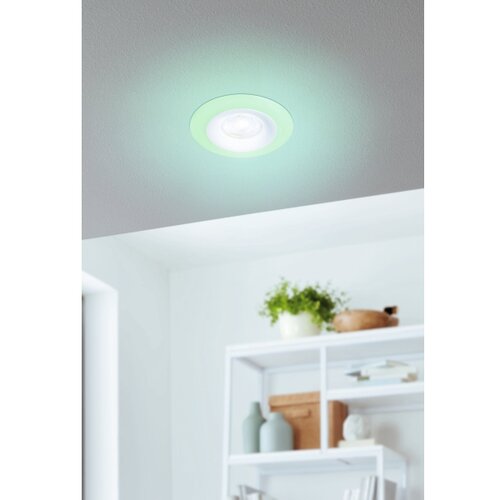 Eglo Set okroglih LED vgradnih svetilk Calogne (3,8 W, Bela, RGBW) Slike