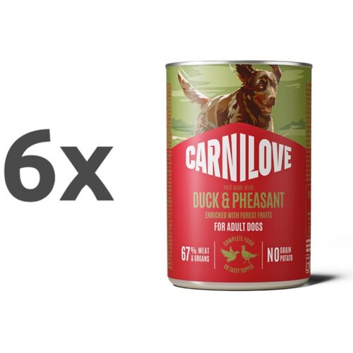 Carnilove Dog Adult konzerva, pate - raca in fazan - 400 g 6 x 400 g Cene