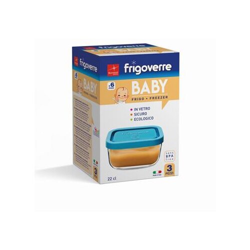 Frigoverre staklena posuda square baby 3-1 22cl 10x10 cm Slike