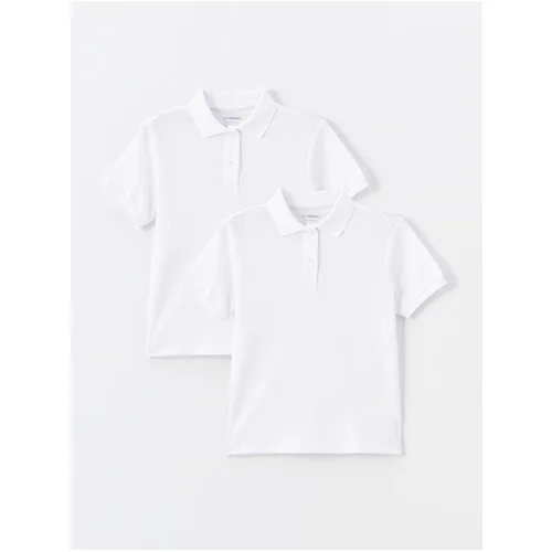 LC Waikiki Lcw Polo Collar Basic Short Sleeve Boy's T-Shirt Pack of 2