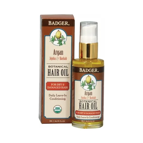 Badger Balm Olje za lase z arganom