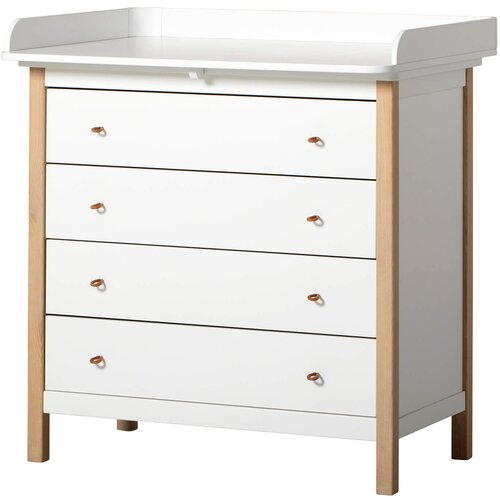 Oliver Furniture® previjalni predalnik white/oak Cene
