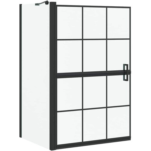 vidaXL Kopalna tu&scaron; zavesa Črna in prozorna 116 x 68 x 128 cm, (5000093281) Cene