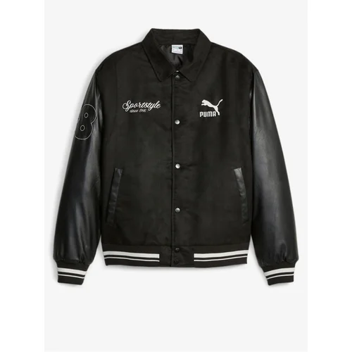 Puma Black Men Jacket Team Varsity - Men