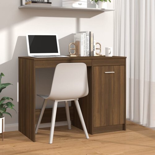 vidaXL Radni stol boja smeđeg hrasta 100x50x76 cm konstruirano drvo Cijene
