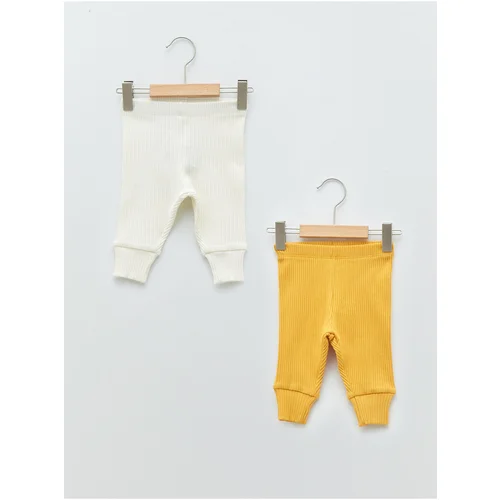 LC Waikiki Basic Cotton Baby Boy Pajamas with Elastic Waist Bottom 2-Pack.