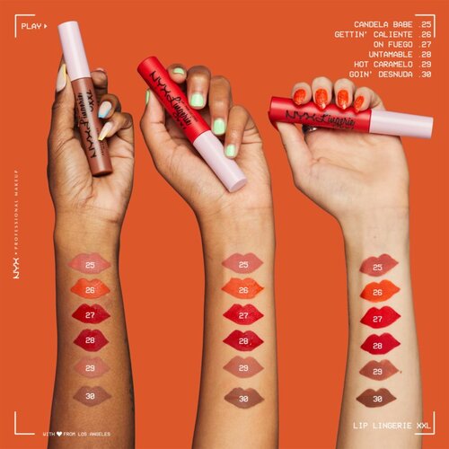 NYX Professional Makeup Lip Lingerie XXL tekoča &amp;scaron;minka z mat učinkom odtenek 25 - Candela Babe 4 ml Slike