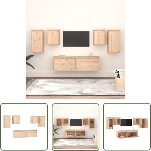 The Living Store TV omarica 6 kosov trdna borovina - TV Omarica, (21738276) Cene