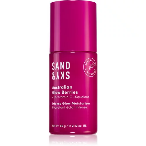 Sand & Sky Australian Glow Berries Intense Glow Moisturiser vlažilni fluid za osvetlitev kože 60 g