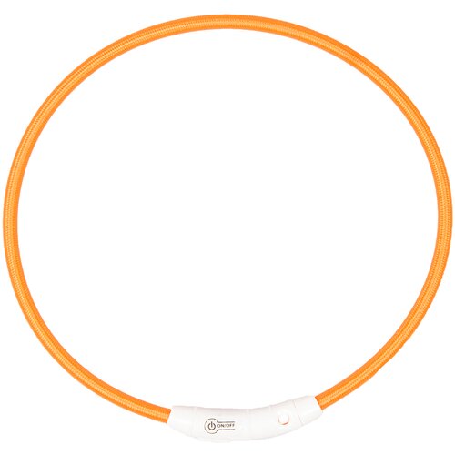 Duvo ogrlica za pse, svetleća usb nylon, 35cm, narandžasta Cene