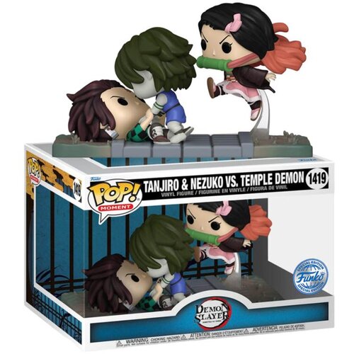Funko figura pop! moments: demon slayer - tanjiro & nezuko vs. temple demon Cene