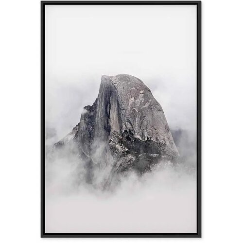  Slika - Half Dome (1 Part) Vertical 40x60 U crnom drvenom okviru Slike