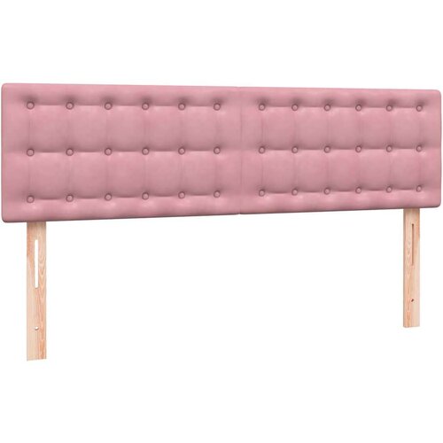  Boxspring - Krevet s oprugama i madracem LED ružičasti 160x210 cm bar&amp;scaron;unasti - Ružičasta 160 x 210 cm gumbi Slike