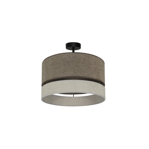  Duolla - Plafonski luster DOUBLE za povr&amp;scaron;insku montažu 1xE27/15W/230V pr. 40 cm braon/siva Slike