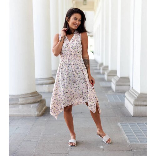 Gemre Pink floral dress Grado Slike