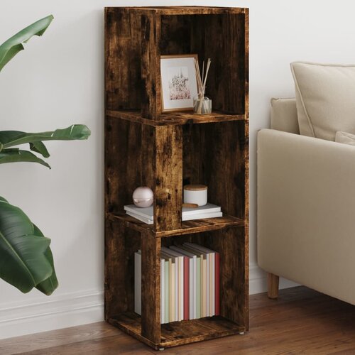 The Living Store Kotna omarica dimljeni hrast 33x33x100 cm inženirski les - Kotna Omara, (21435250) Slike