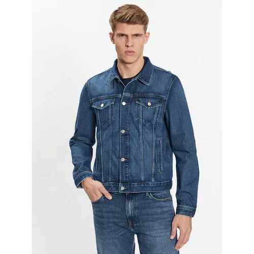 Tommy Hilfiger Jeans jakna MW0MW32110 Modra Regular Fit