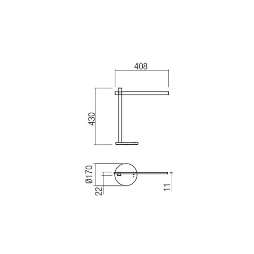 Redo 01-2212 - LED stona lampa OMEO sa prigu&amp;scaron;iva LED/5,5W/230V 3000/4500/6500K bela Slike