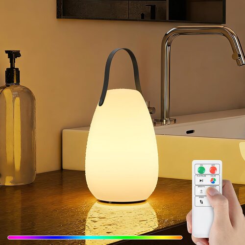 UUFFOO brezžična RGB LED namizna svetilka z baterijo Slike